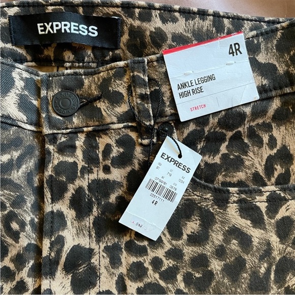 Express Leopard Skinny Jeans - Picture 4 of 4